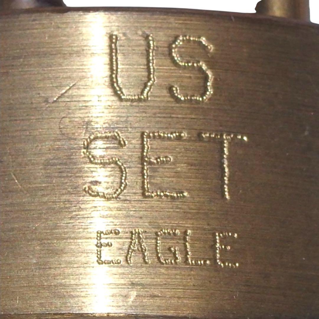 ▪️60s SET ビンテージ 南京錠 パドロック 鍵 キーチェーン eagle