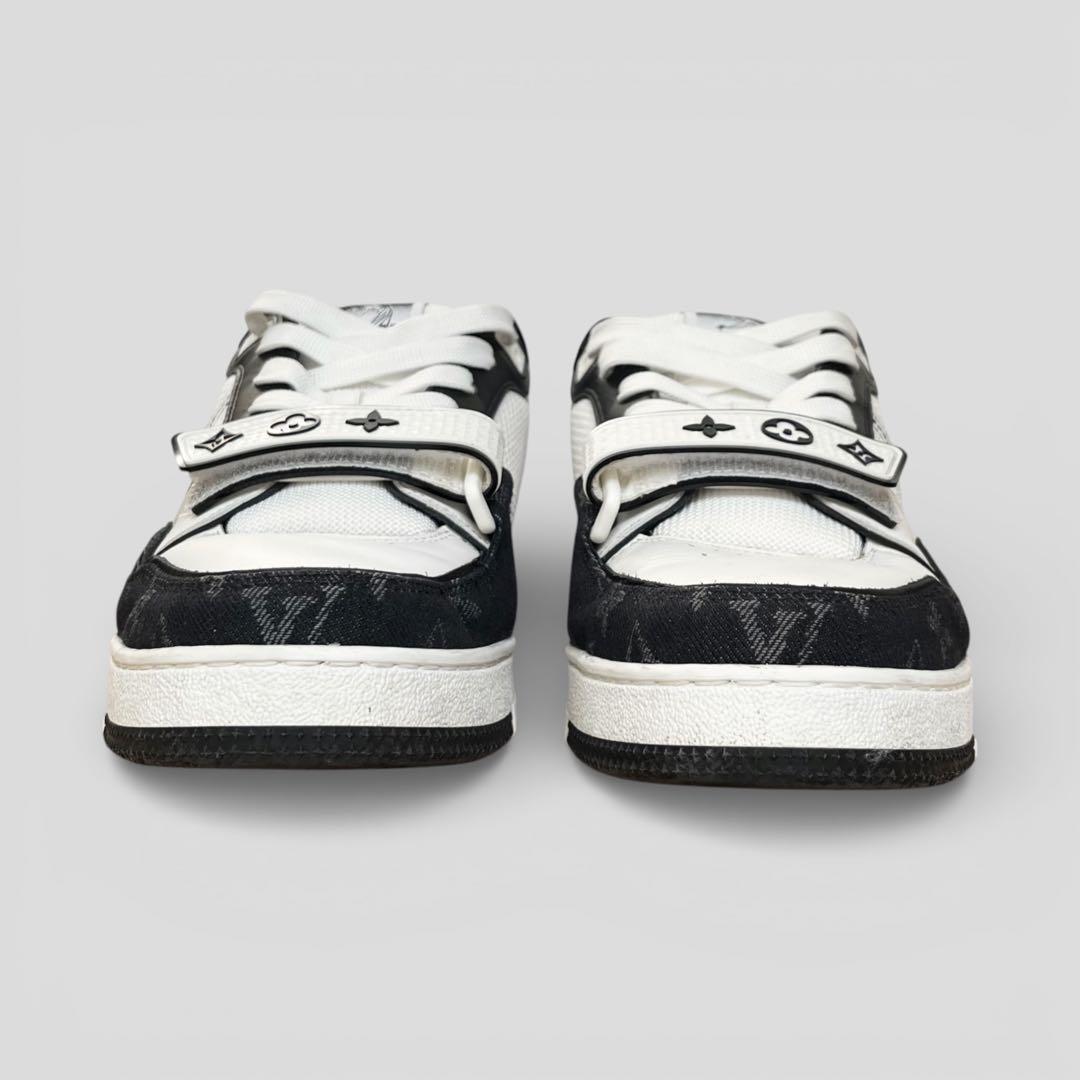 美品 ルイヴィトン LV トレイナー スニーカー モノグラム デニム 26.5