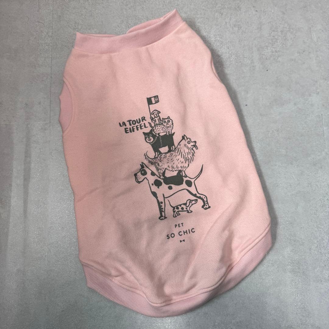 Pet So chic EIFFEL WARM TANK XXL :ベビーピンク