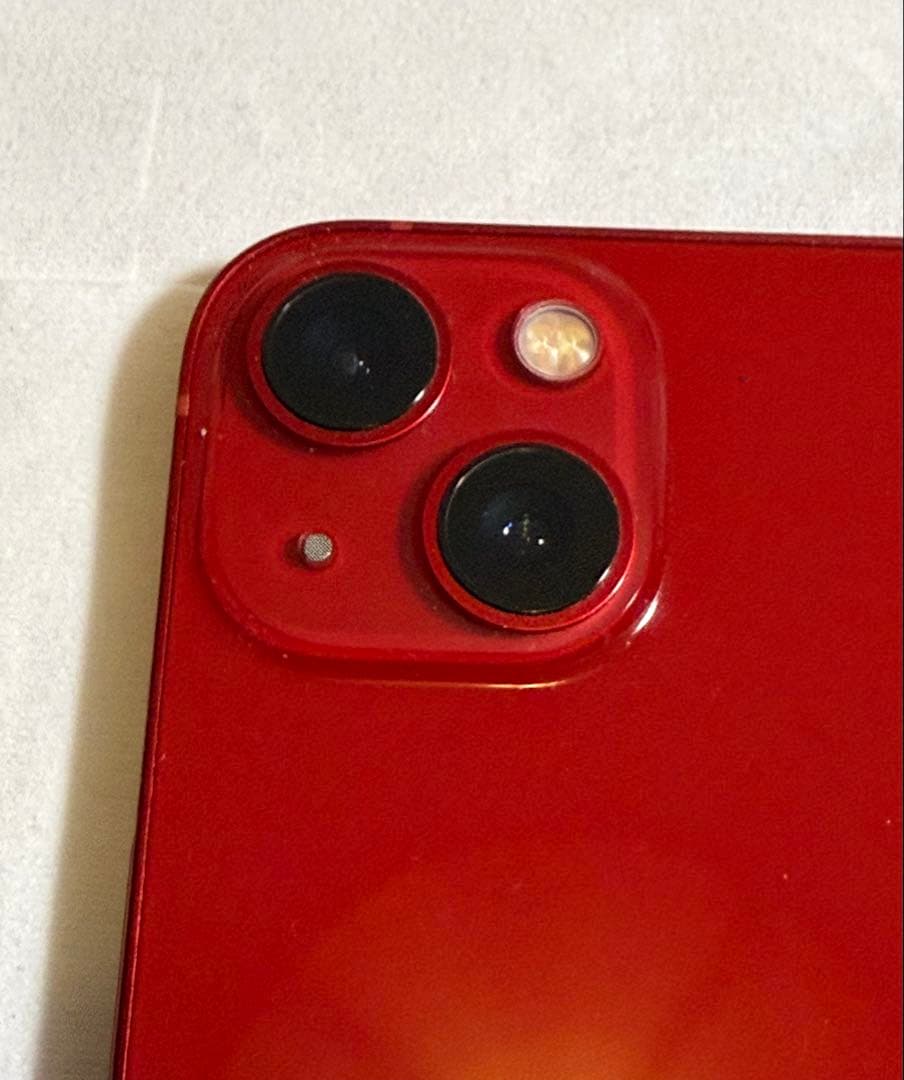 iPhone13 128GB RED 充電ケーブル iFaceケース付