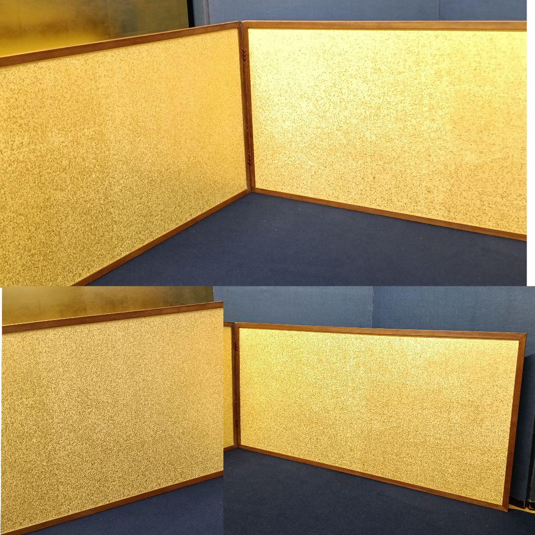 AP53 茶道具 風呂先屏風 梅 金砂子 両面使い 京間 専用紙箱
