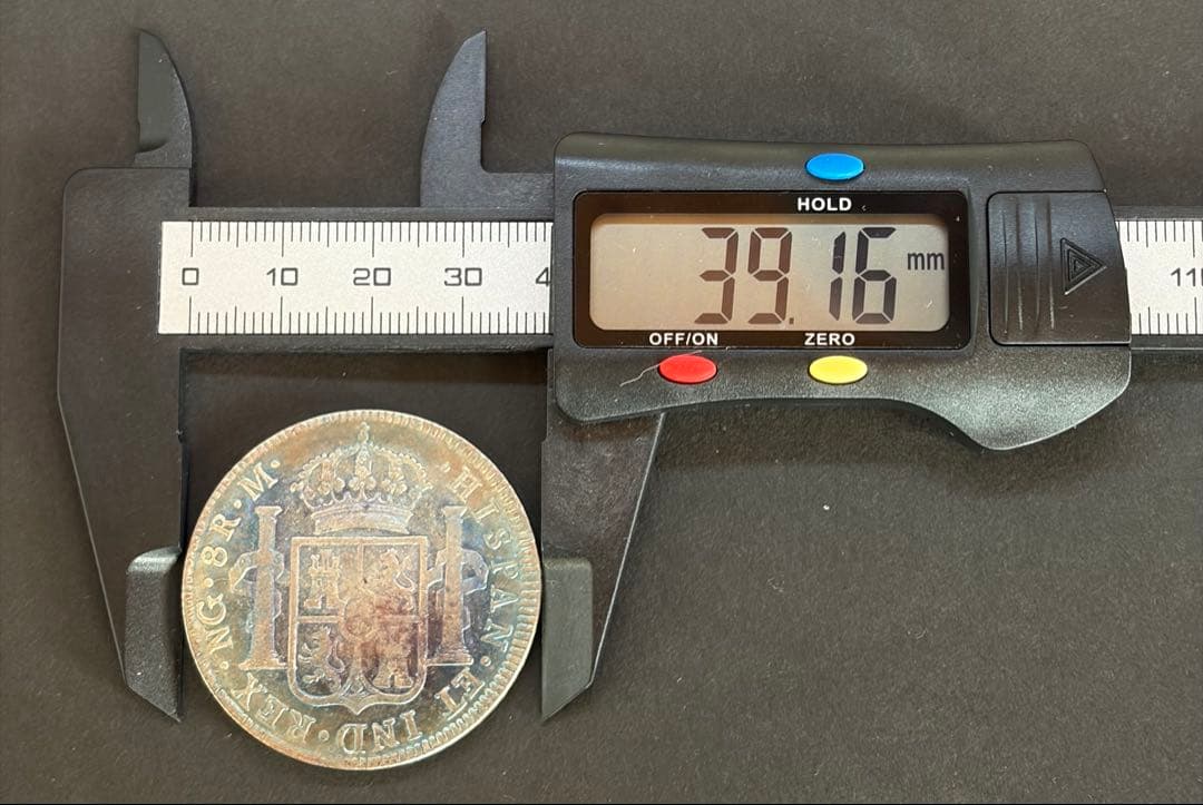 【1798年】スペイン 8レアル銀貨 レインボートーン