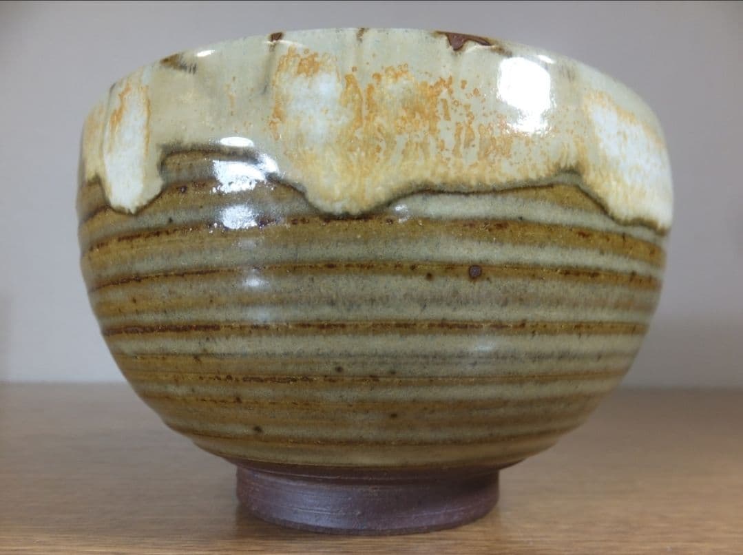 真作保証 近重治太郎 自作 小代茶碗 伝統工芸功労者 コレクター放出品 熊本県