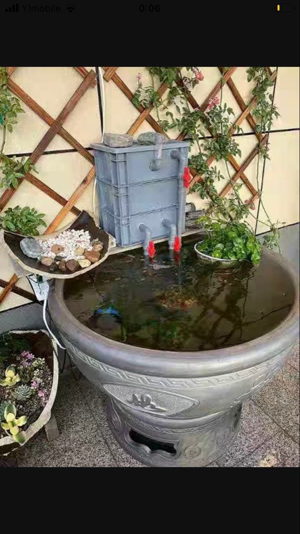 濾過器濾過装置1段階ろ材満タン付き三段式万能濾池大型水槽濾過層フィルター送料込み