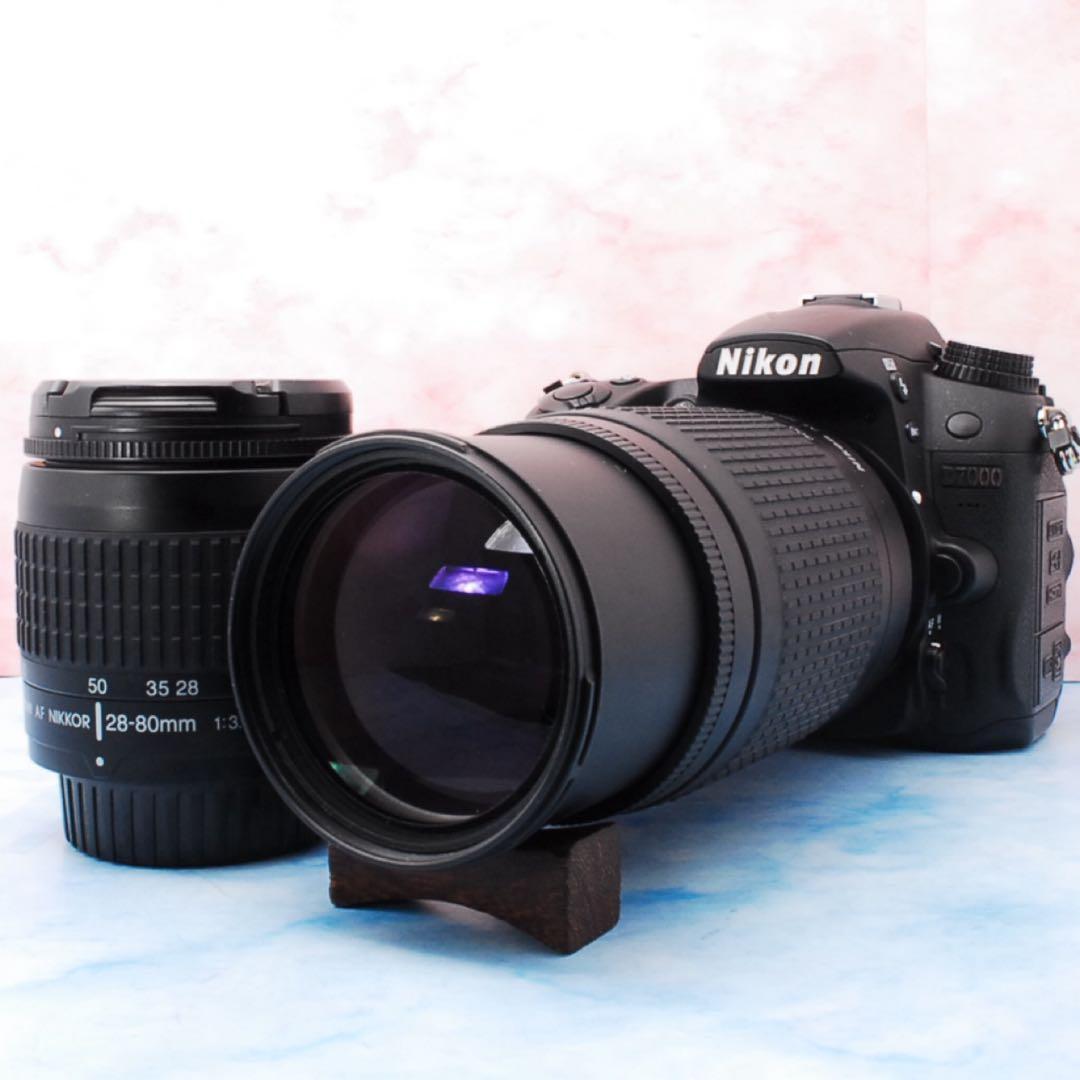 ◎ニコン D7000◎超望遠レンズ付Wレンズ◎ショット数極少◎一眼レフカメラ
