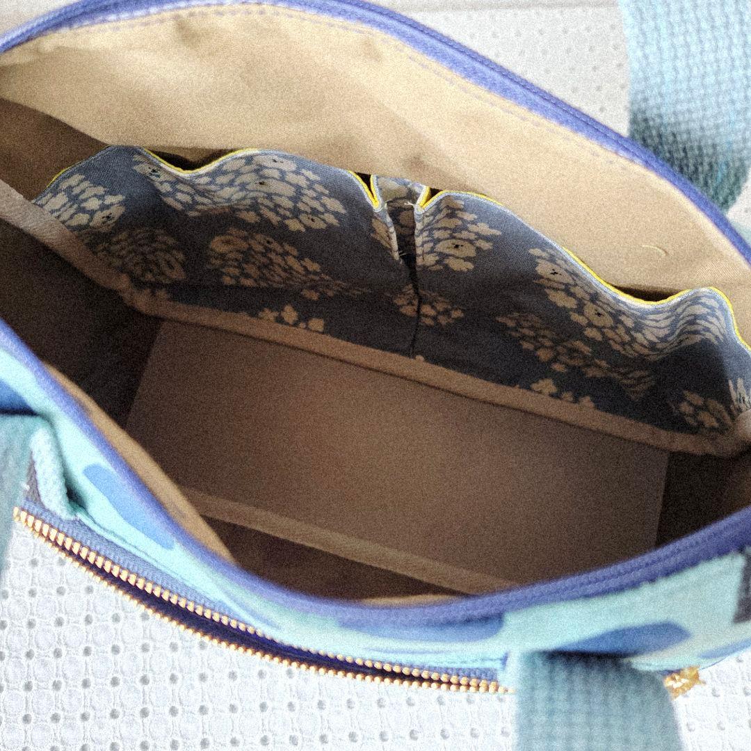 ボストンショルダーバッグ（M）echino　ハンドメイド