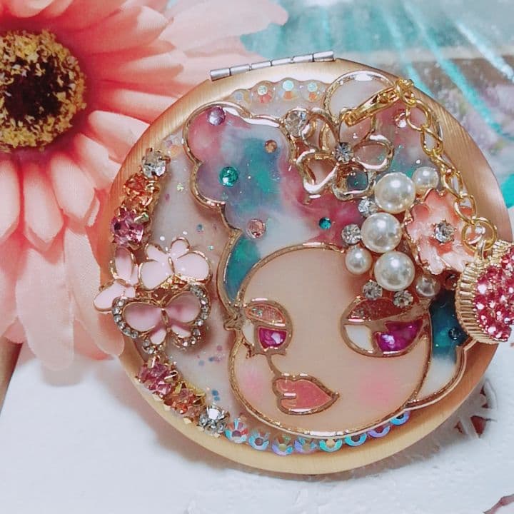 レジン♬ハンドメイド❤ミラー❤