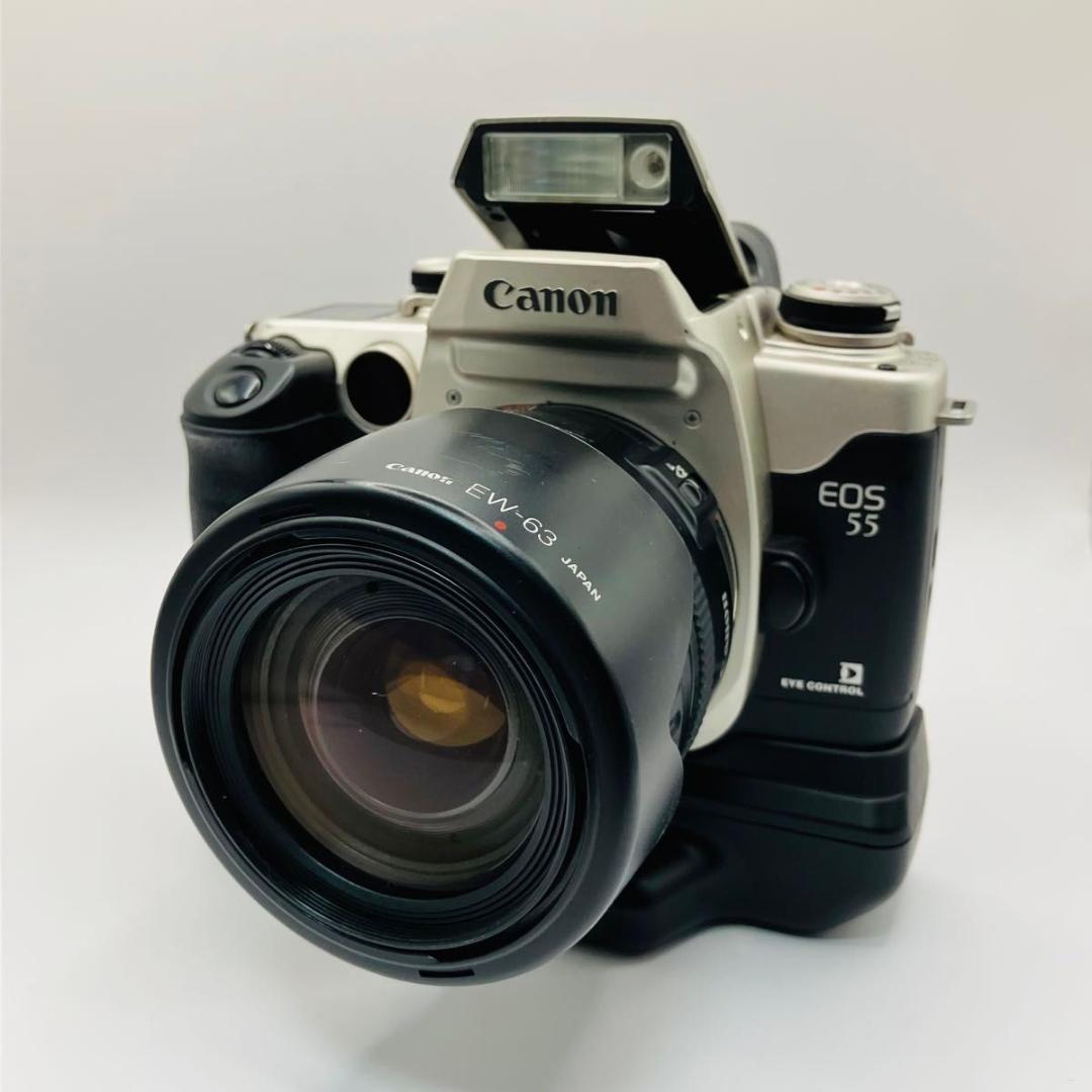Canon EOS55&BP-50 フィルム一眼レフカメラ レンズ付き 動作品