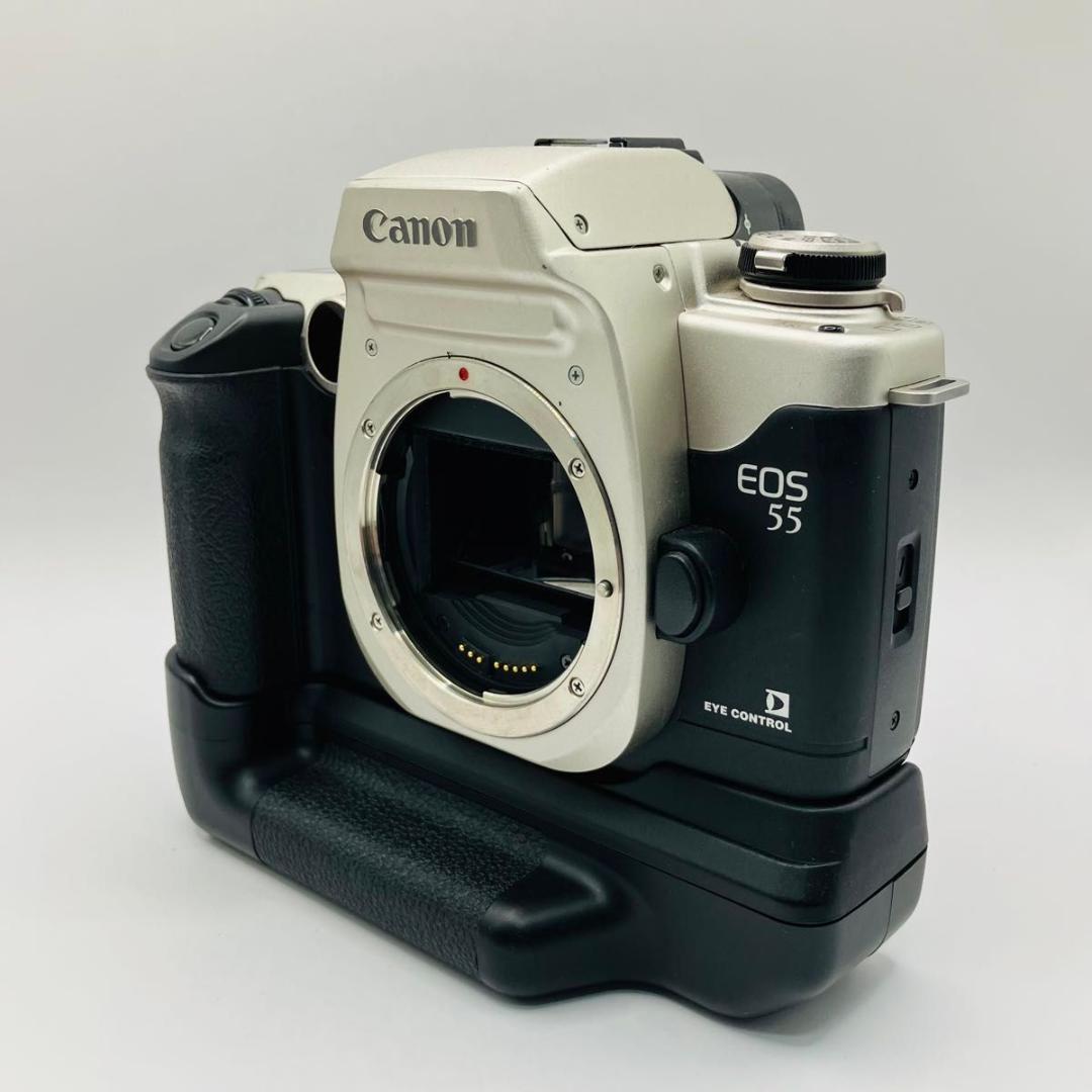 Canon EOS55&BP-50 フィルム一眼レフカメラ レンズ付き 動作品