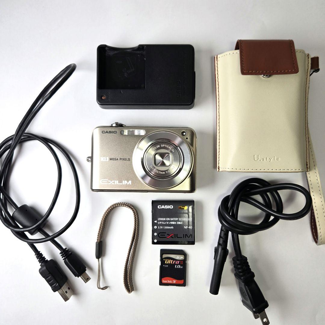 CASIO EXILIM EX-Z1080 コンパクトデジタルカメラ ゴールド