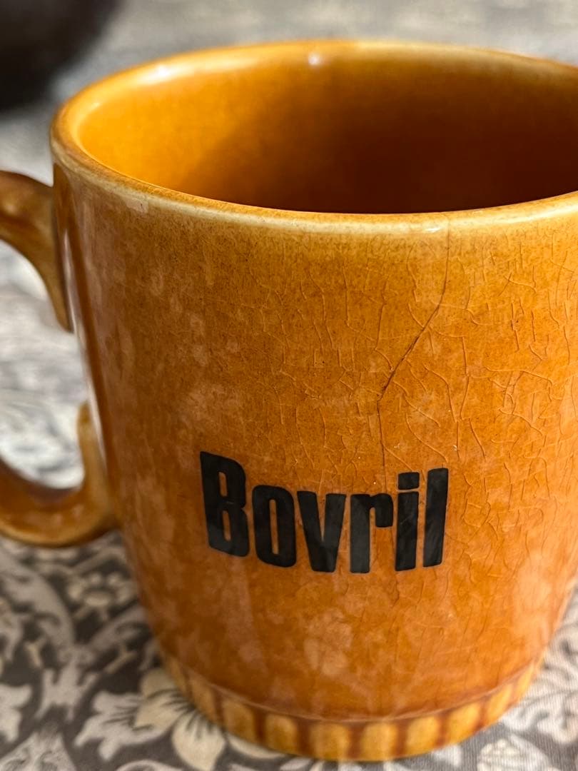 イギリス　アンティーク　陶器　Bovril カップ