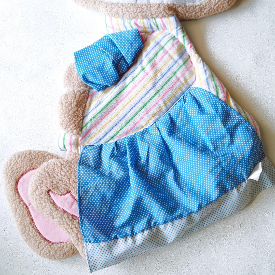 ビンテージ teddy beddy bear 壁かけ ファブリック