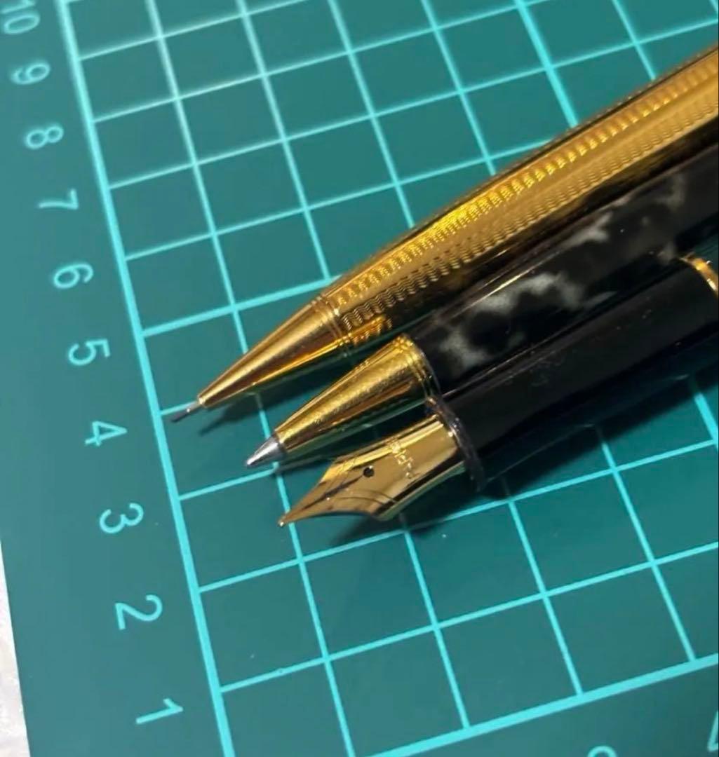 PARKER ソネット　万年筆&シャープペンシル&ボールペン3点セット　　マダラ