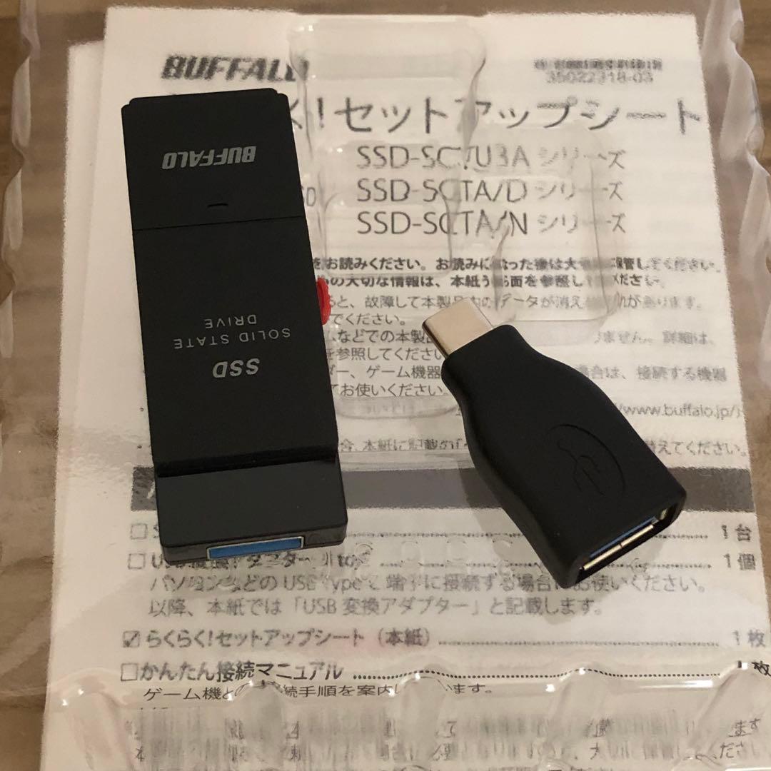 外付けハードディスク・ドライブ BUFFALO 2TB SSD USB 3.2 Gen 2
