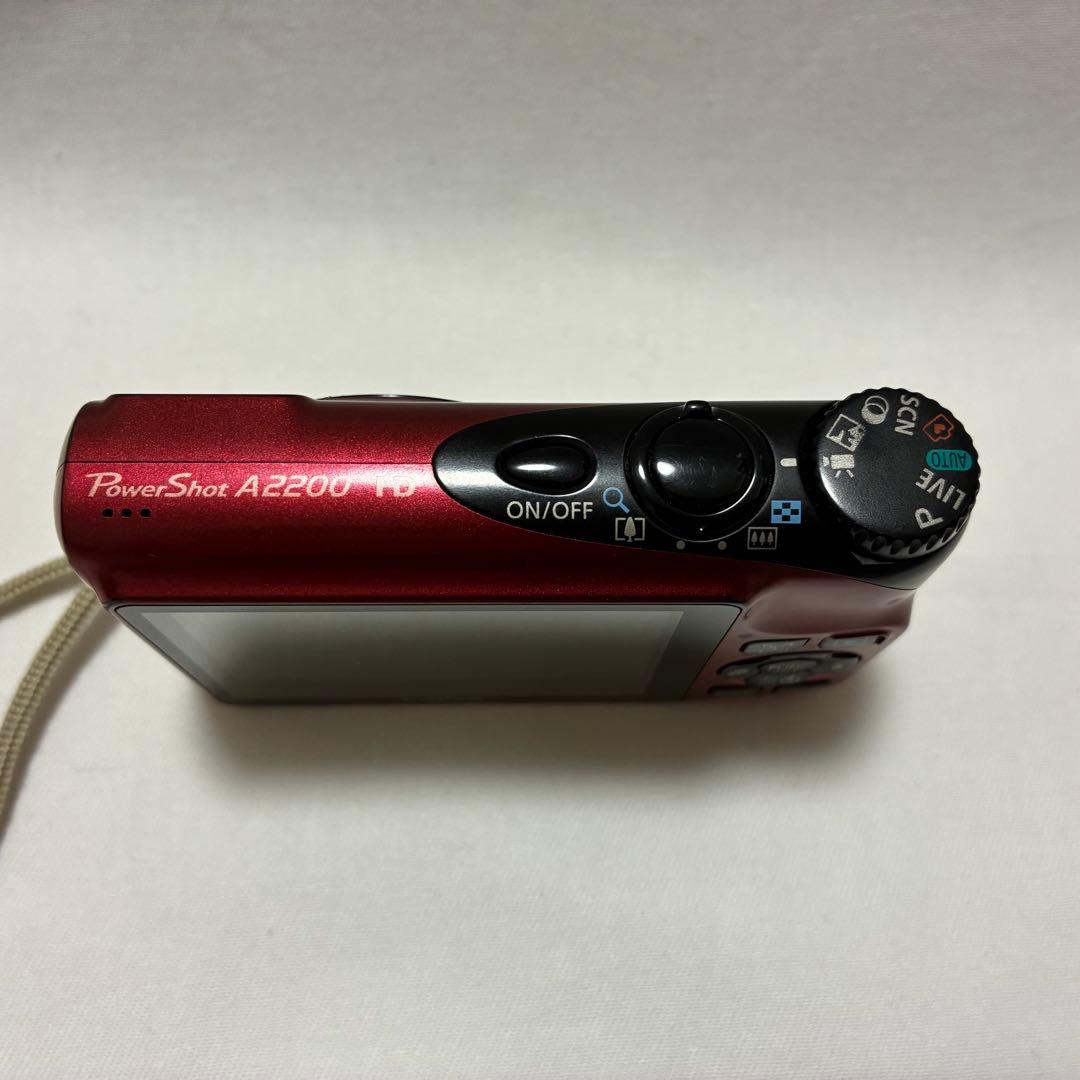 【動作】Canon Power Shot A2200 レッド デジカメ