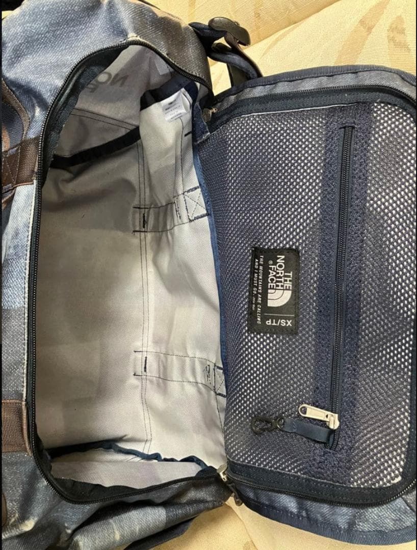 THE NORTH FACE ボストン ダッフル バッグ デニム柄 XSサイズ