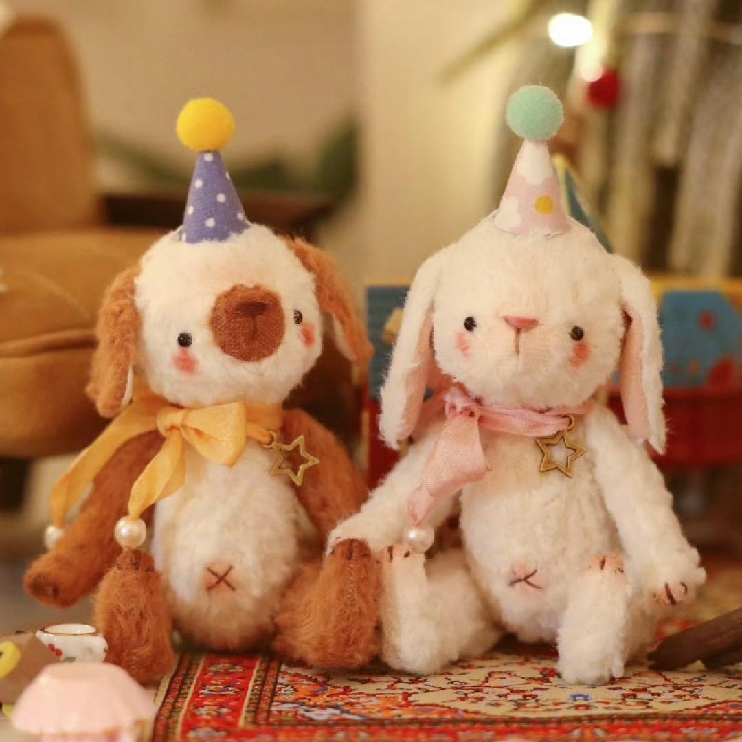 小さなタレミミうさぎちゃん ぬいぐるみ ハンドメイド 海外作家様 兎 バニー