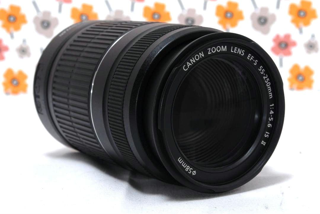 【返品保証】❤Canon EF-S 55-250㎜ ISⅡ❤スポーツ撮影に強い❤