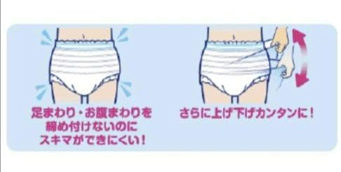 はくパンツ　大人用紙パンツ　　Mサイズ　　２２枚入り ✕ ６袋 　　　計１３２枚