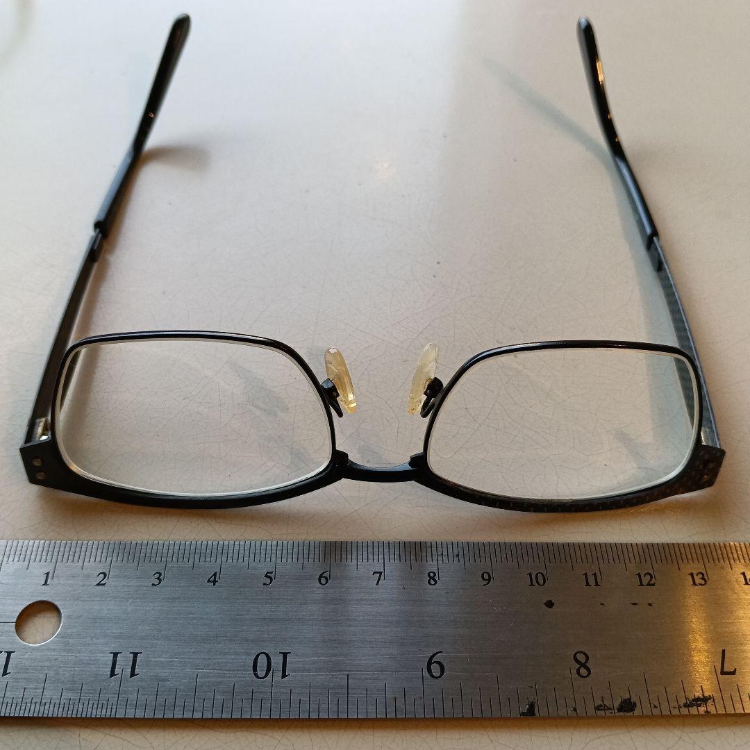 LAFONT PARISのカーボンファイバー柄メガネ(度あり) フランス製