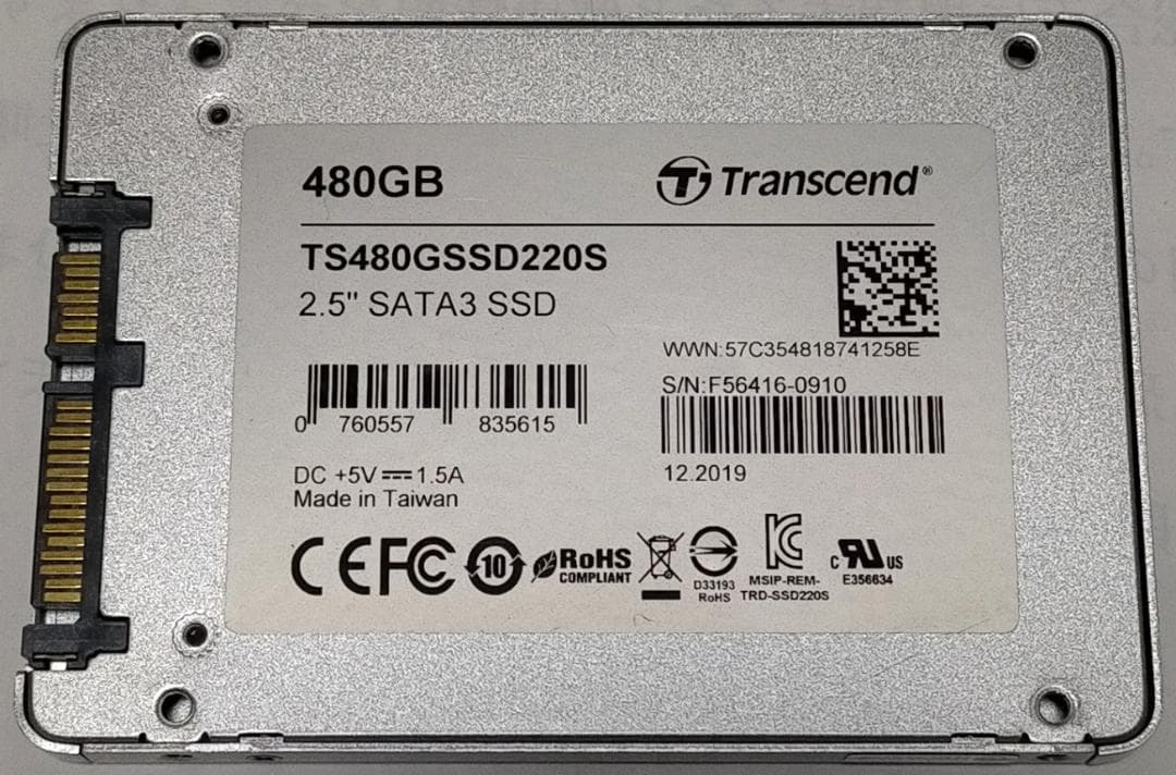 799時間【正常100%】保証付き SSD480GB No.5f8
