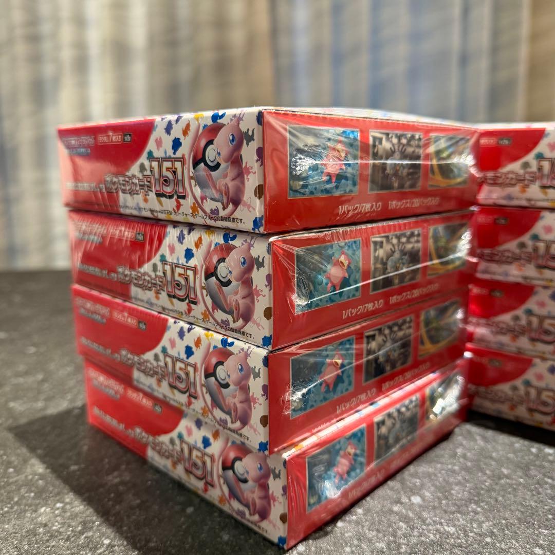 【新品未開封 シュリンク付き】8box 151 ポケモンカード ボックス