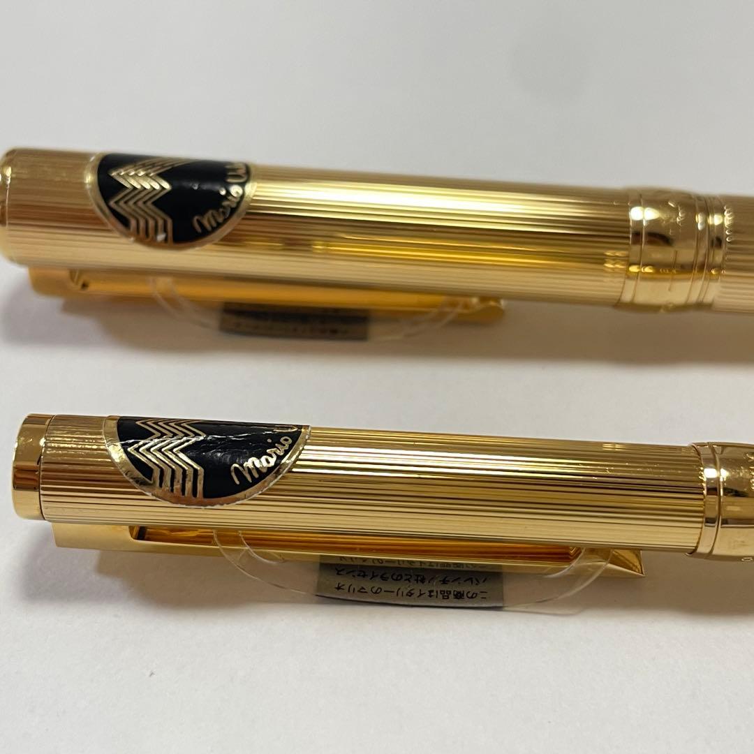 Mario Valentino マリオバレンチノ万年筆14K＆ボールペン セット