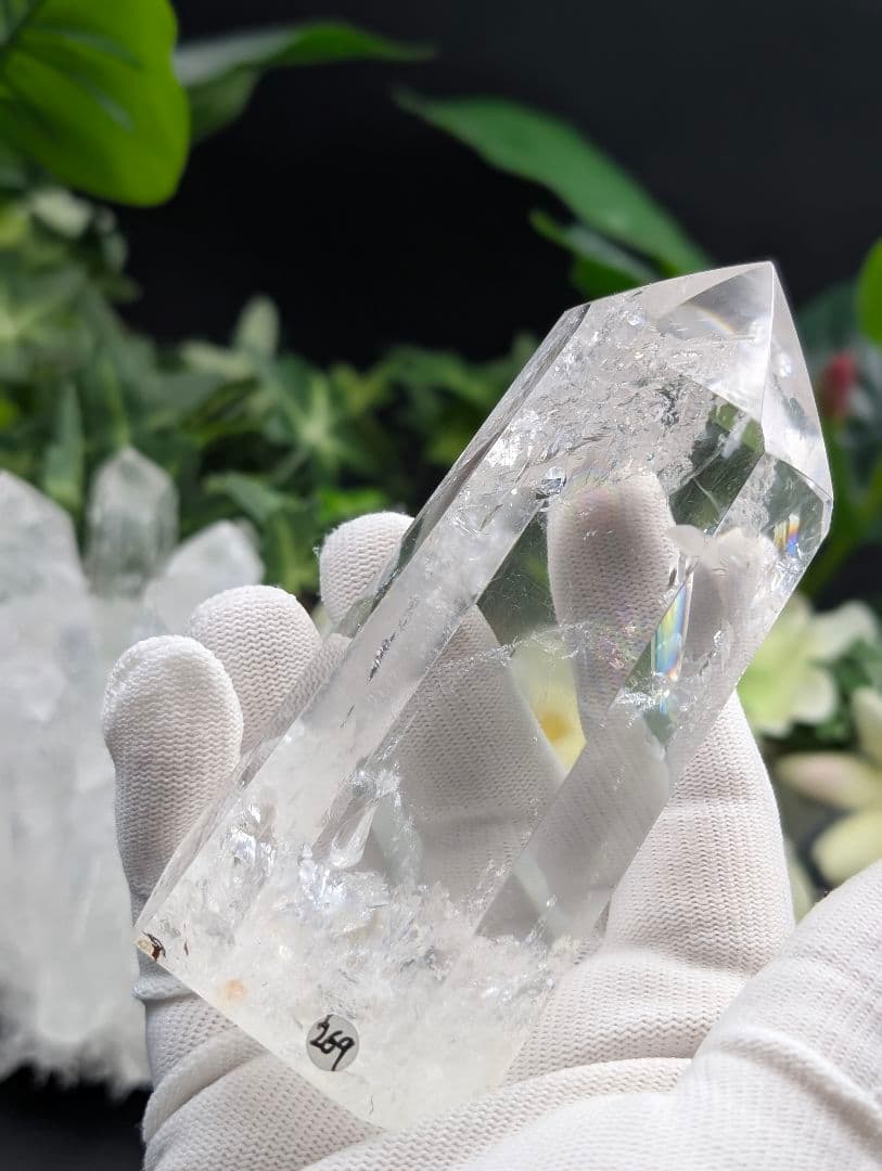 エンジェルラダークォーツ レア 虹多め 「アイリス」ブラジル産 美品269g