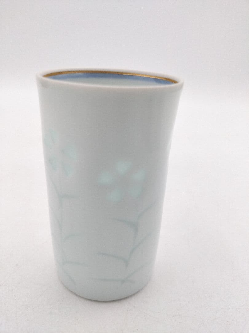 d150 汲出茶碗 ホタル 撫子 10客 文山作 盆付き 木箱 茶道具 古物