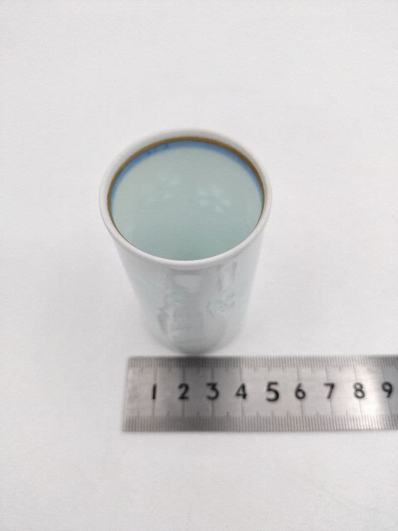 d150 汲出茶碗 ホタル 撫子 10客 文山作 盆付き 木箱 茶道具 古物