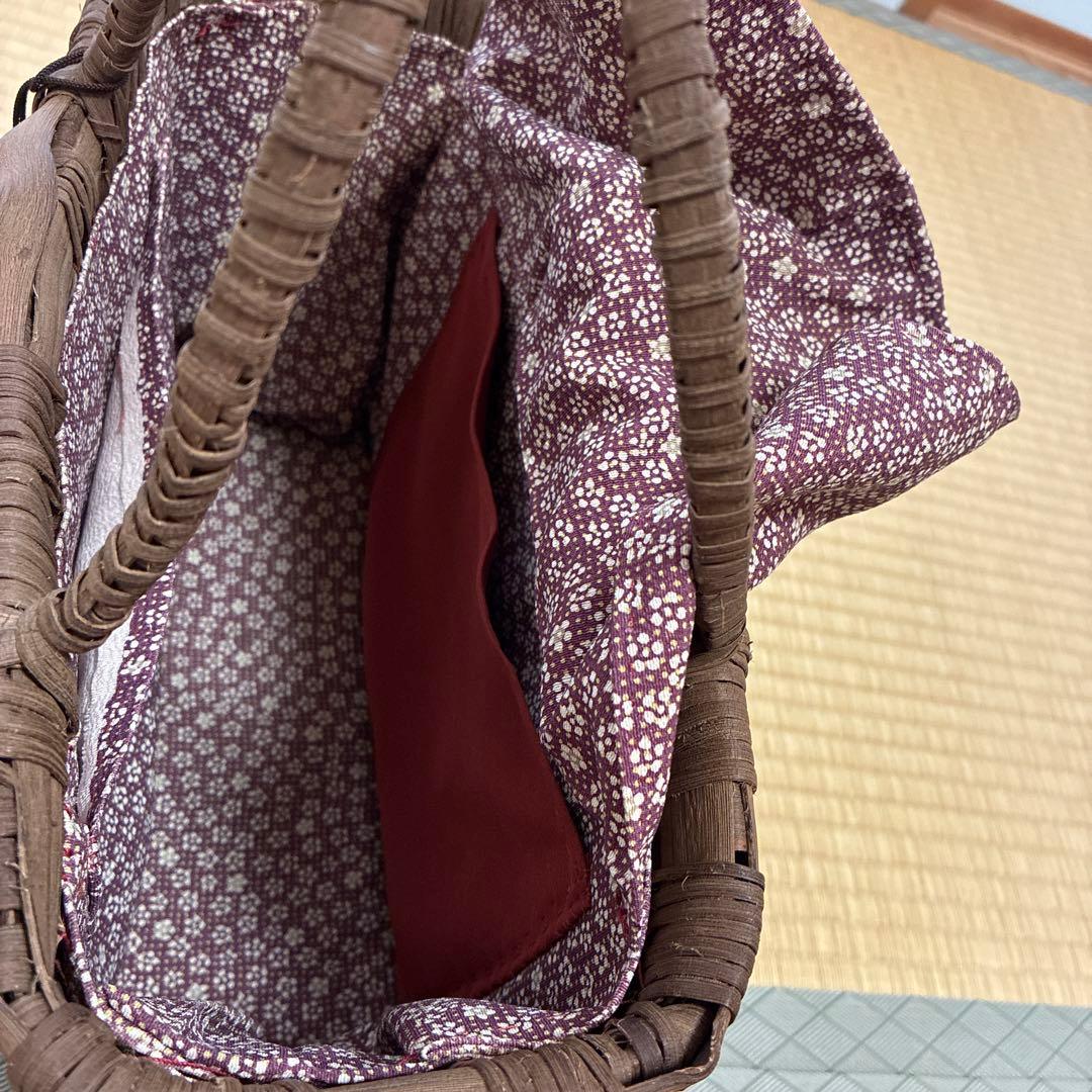 未使用★山葡萄　かごバッグ
