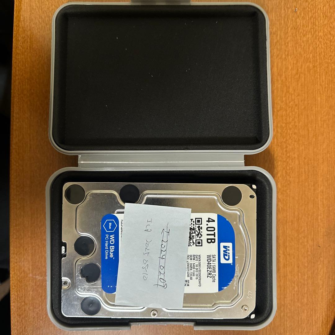 最終値下 WD Blue 4TB HDD WD40EZRZ ケース付