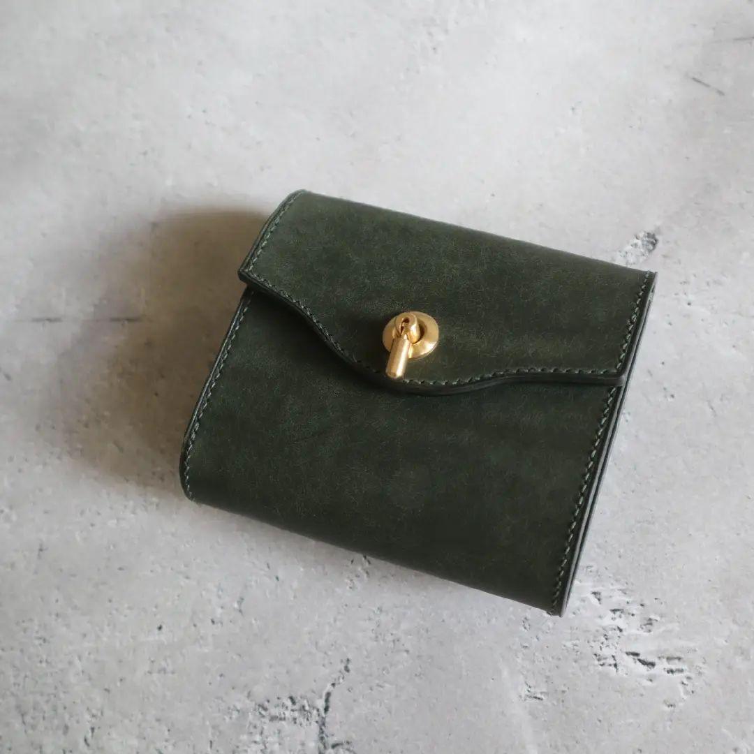 【受注制作】三つ折り財布　Rondine　フルハンドメイド
