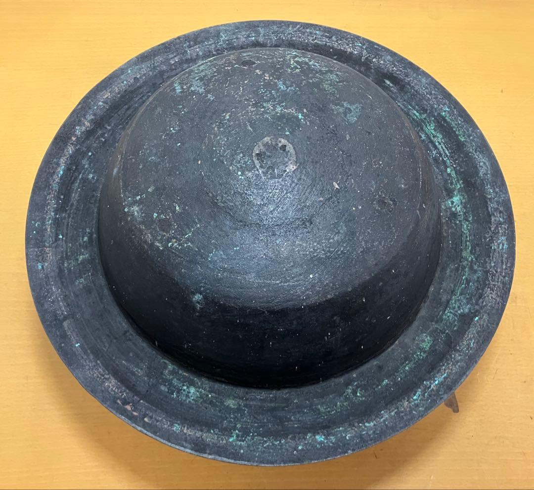 【希少・砂鉄含有？】大型 茶釜 風炉釜 鉄釜 釜環・木蓋付き 時代物 骨董