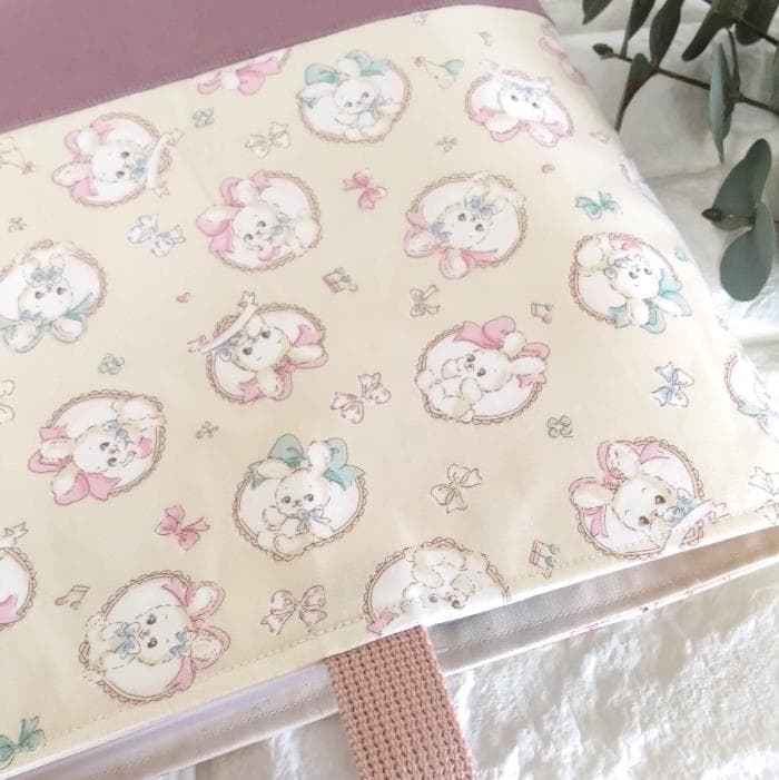 《送料無料》通園・通学3点セット・リボンうさぎ・ナチュラル　＃n1422