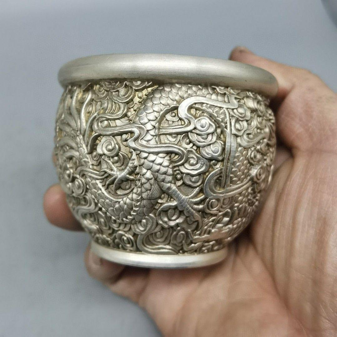 銅製 竜壺 米壺 招財 開運 装飾品 工芸品 置物