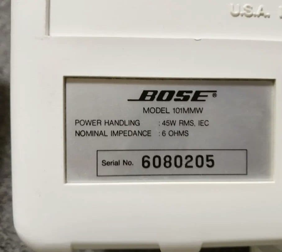 Bose 101MMW スピーカー 2台セット天吊り
