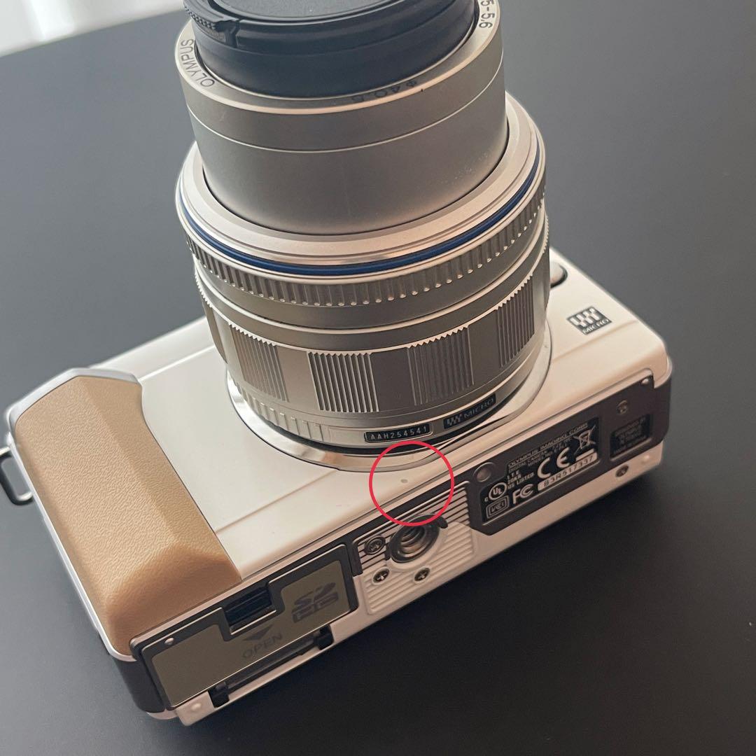 【動作確認済み】OLYMPUS E-PL1ミラーレス一眼 レンズキット ホワイト