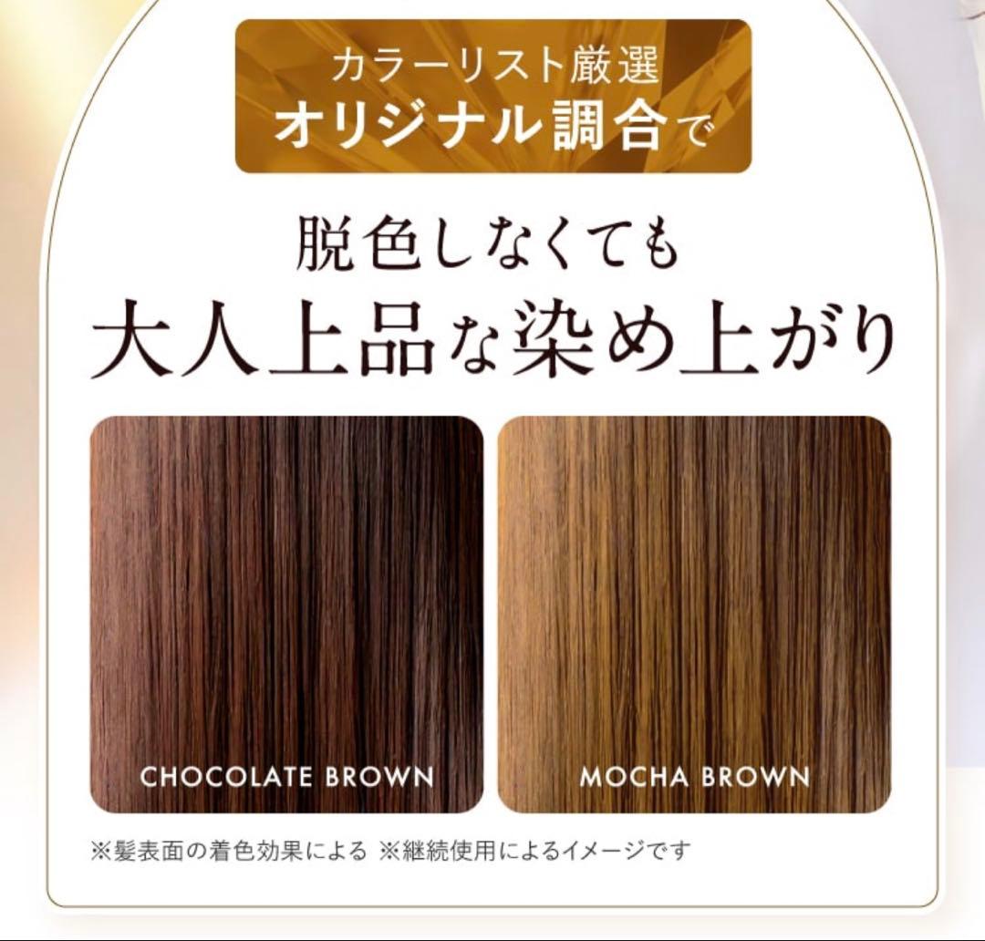 Na.be ナイブ カラーシャンプー＆アウトバストリートメント モカブラウン①
