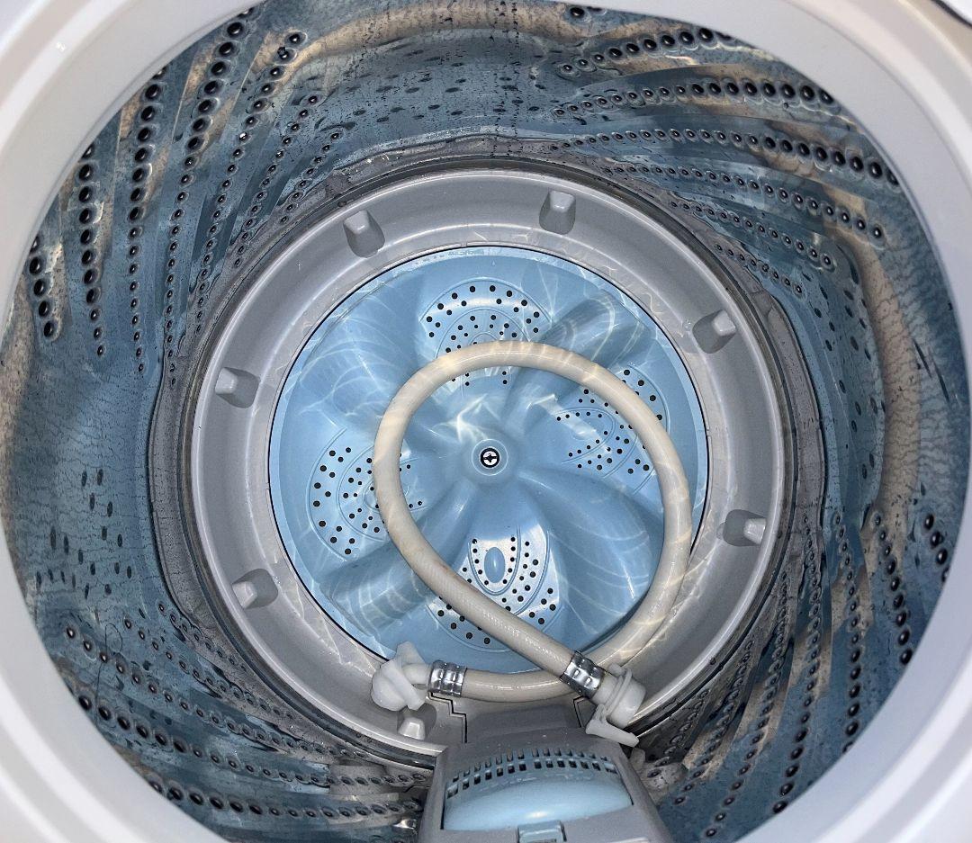 ハイセンス洗濯機 5.5kg 立体シャワー水流　風乾燥機能付き　2019年製