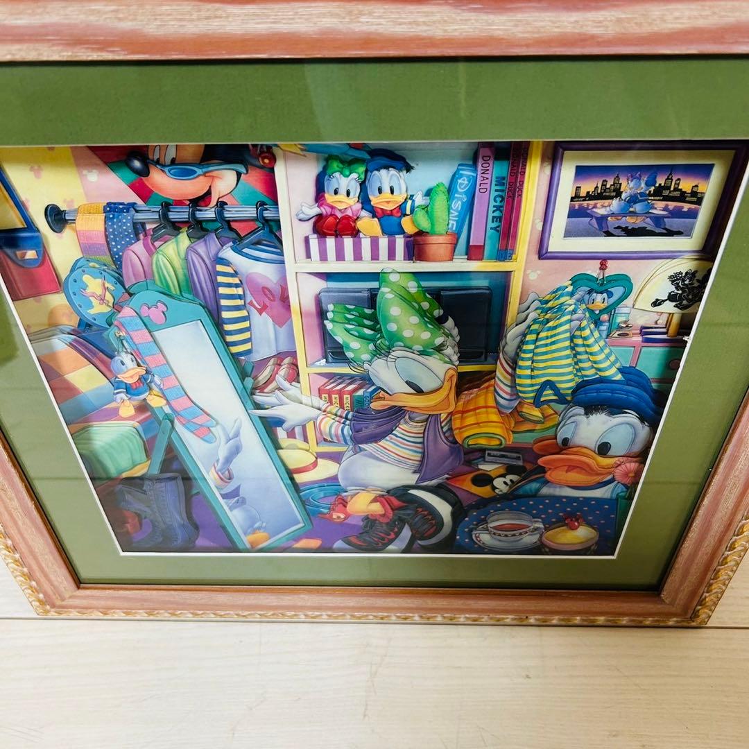 ディズニー　シャドー　ボックス　3D ドナルド　ミッキー
