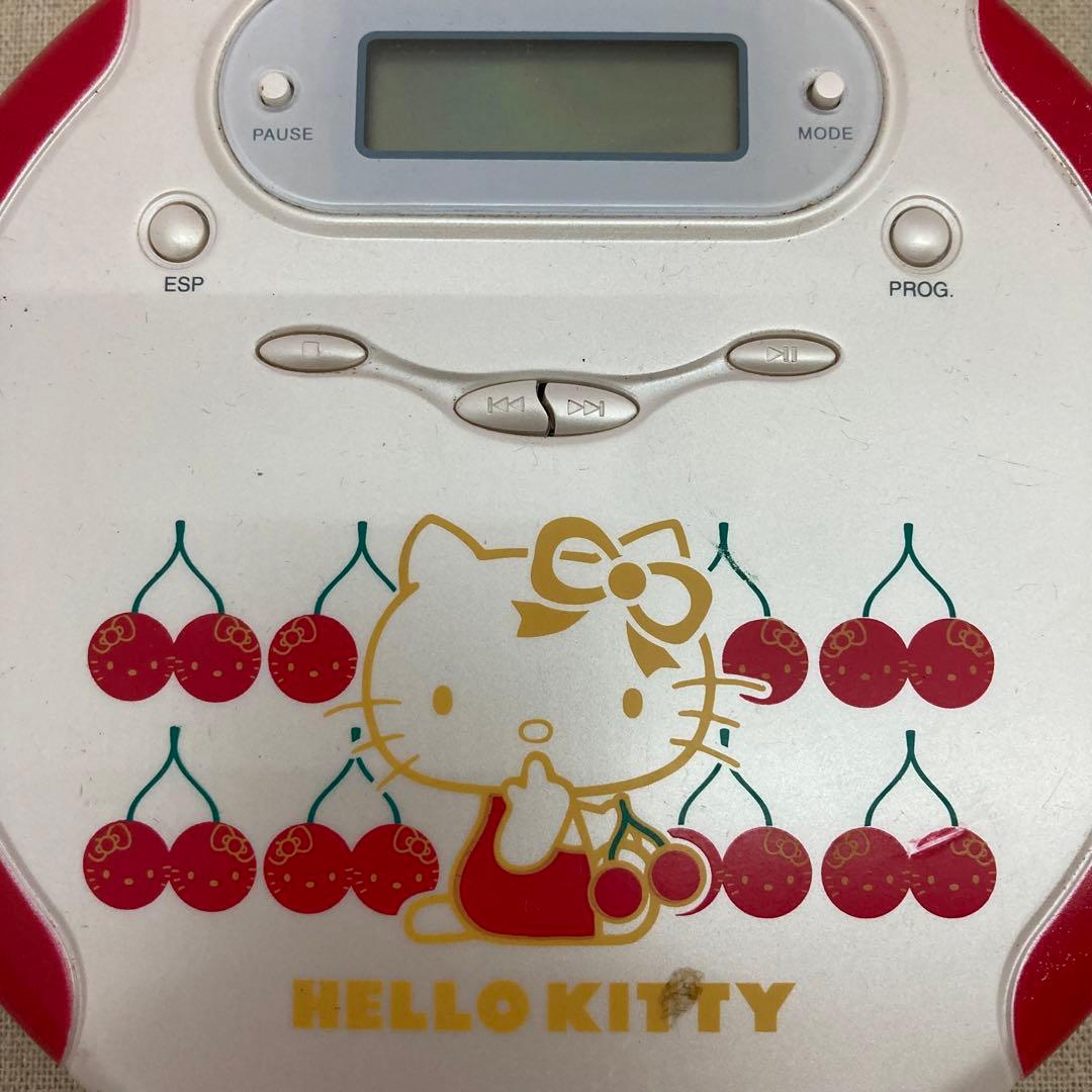 【レトロ】ハローキティ　ポータブルCDプレイヤー　Hello Kitty　レア