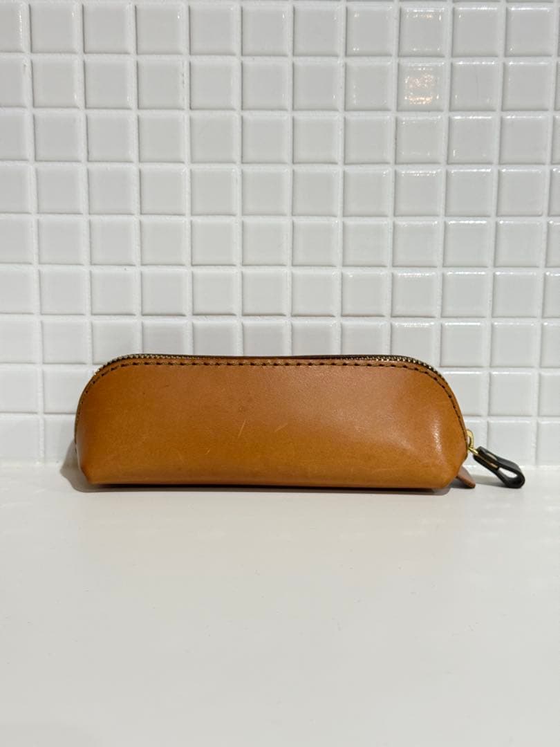【希少】限定品 ヘルツ herz カフェモカ 三角型ペンケース KP-26 美品