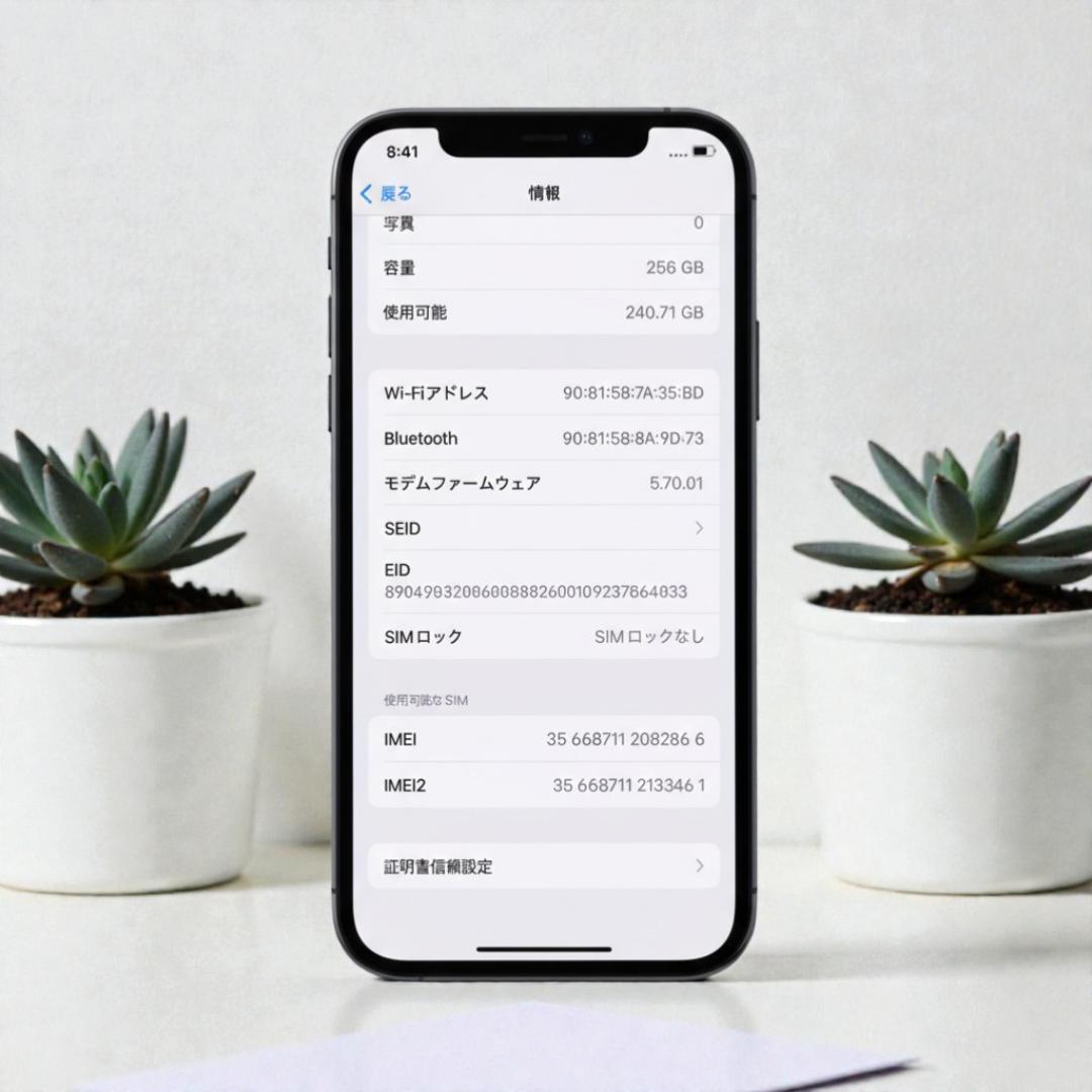 【整備済み】iPhone 12 Pro 256GB グラファイト SIMフリー
