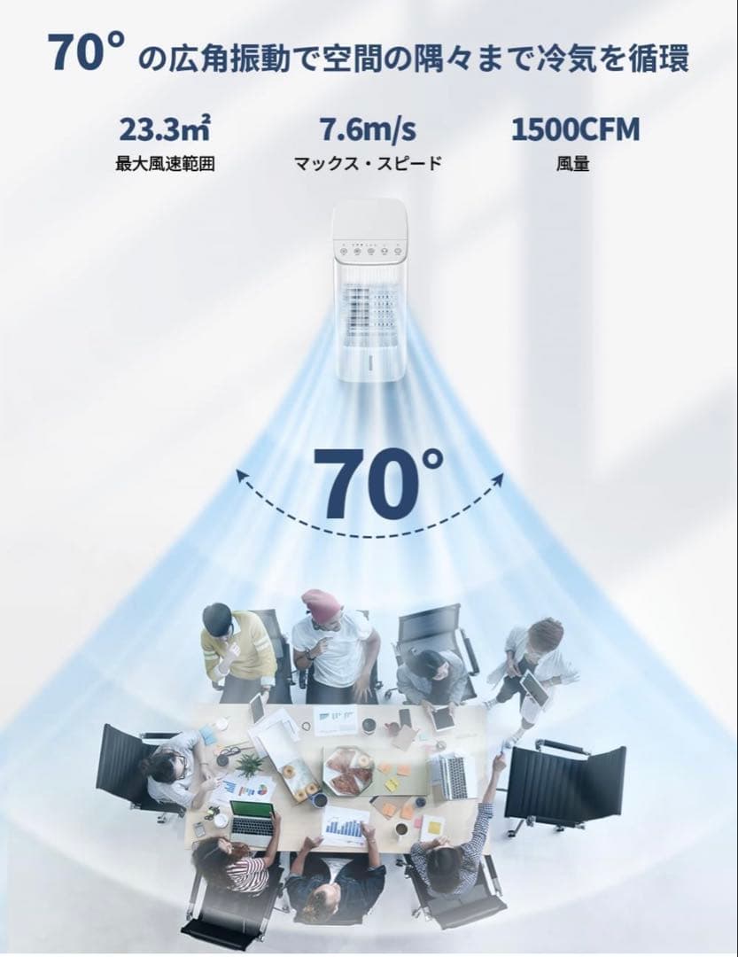 【新品未使用】MYICY 冷風機 強力冷風＆省エネモデル これからの季節に！