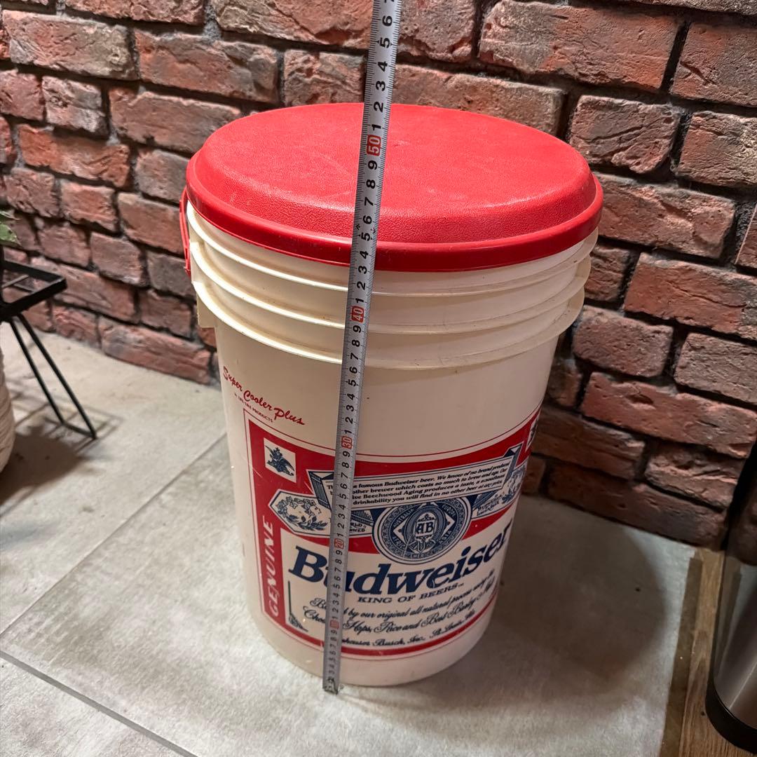 ヴィンテージ Budweiser スツール　椅子　バケツ　バケット　蓋付き