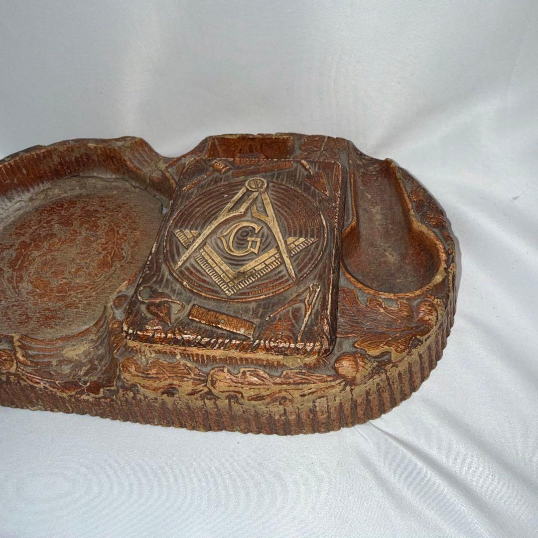 1930年代 フリーメイソン 葉巻　灰皿 アッシュトレイ　Freemason