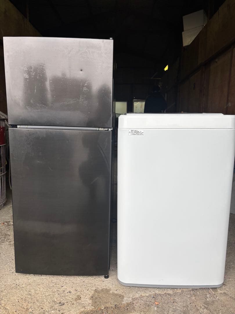 【福岡市内配送設置無料 】maxzen洗濯機5kg・冷蔵庫118L 2021年式