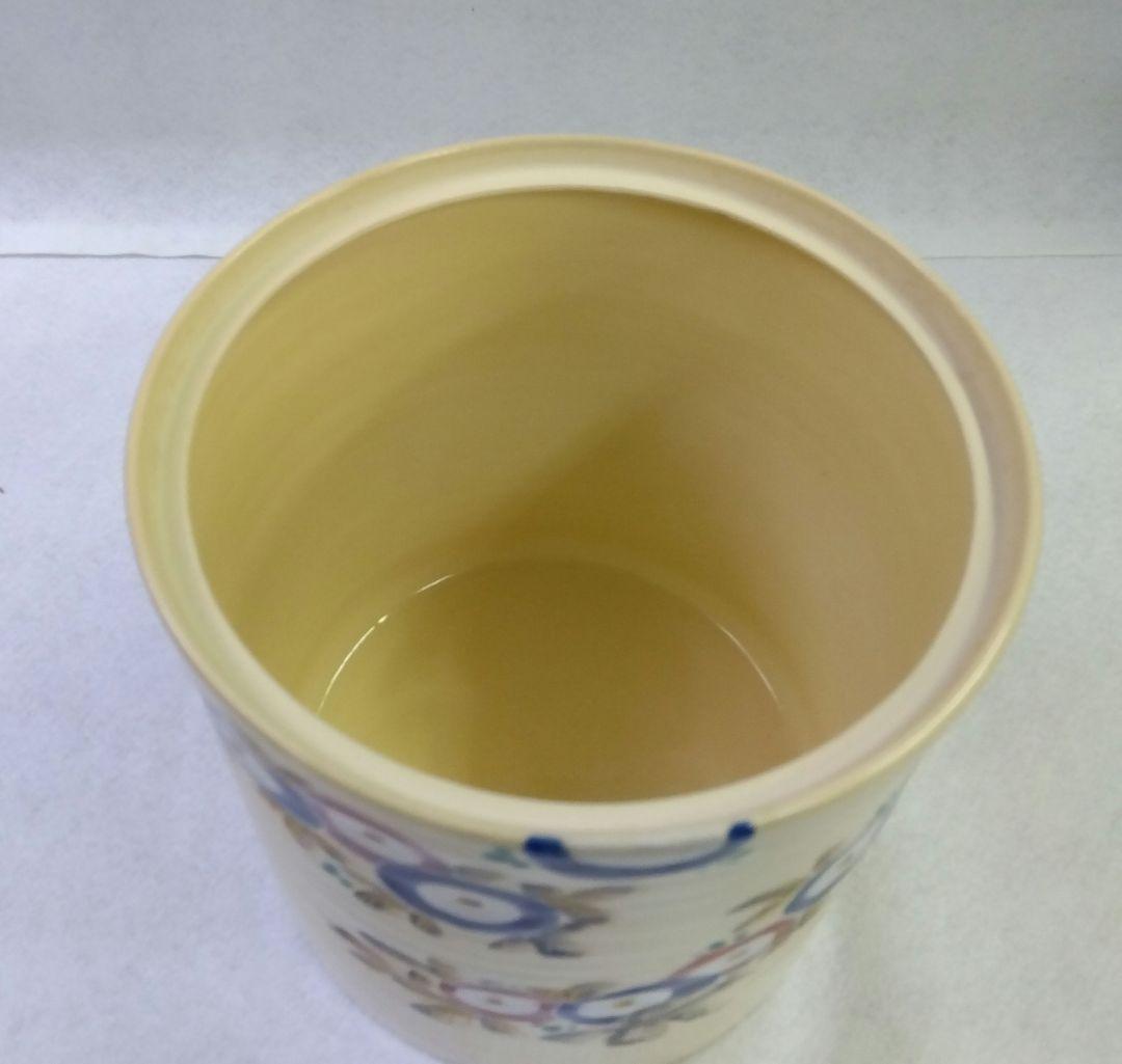茶道具 水指 仁清 菊之絵 万寿菊 山川巌 京焼 清水焼 色絵