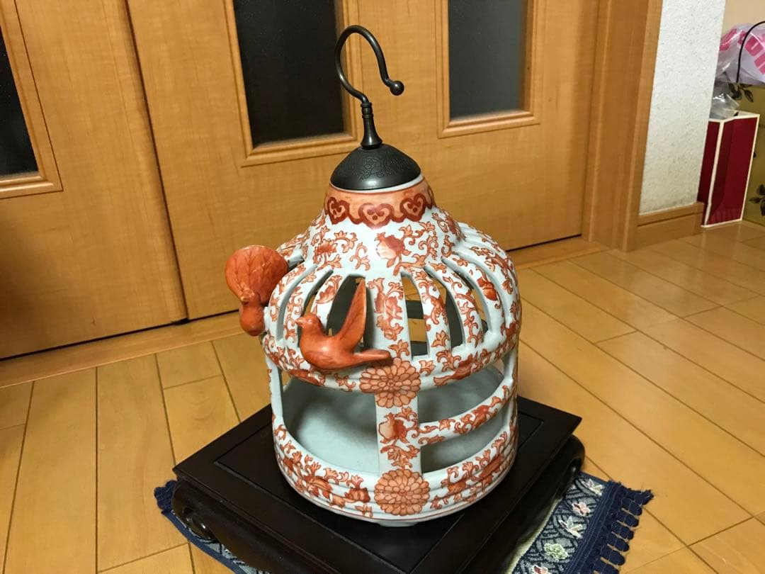 陶器製鳥カゴ 中国製　香港購入